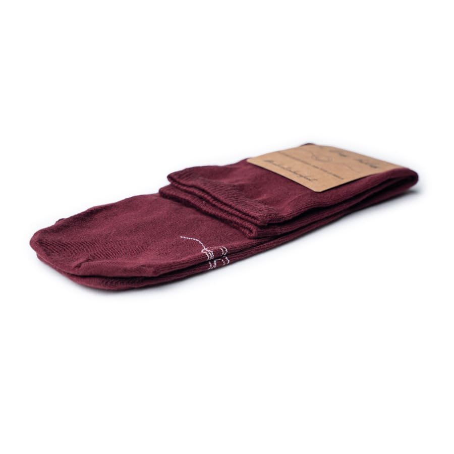 Granate • A Tres Hilos Calcetines-barefoot-basico-granate-2